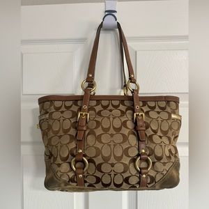 Great Condition Y2K Authentic Coach Shoulder Tote Signature Cs Classic